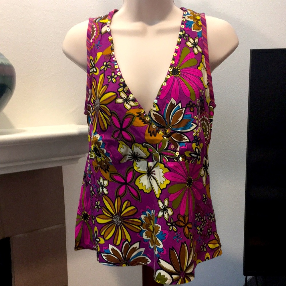 Purple floral top from Usindo